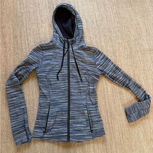 Lululemon Define Striped Heathered Grey Hoodie 8